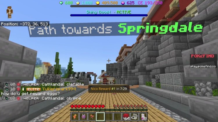 PokéFind Minecraft Bedrock server