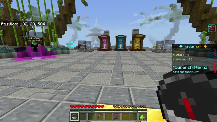 Gameplay on River SMP