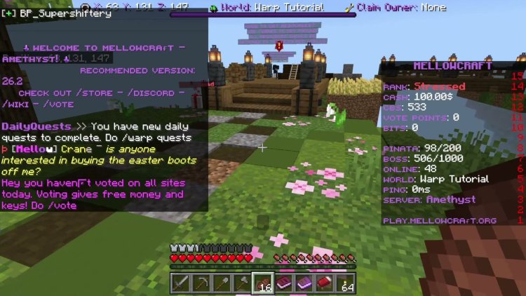 MellowCraft Minecraft Bedrock server