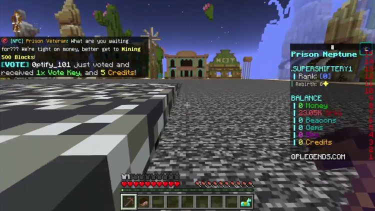 OPLegends Minecraft Bedrock server