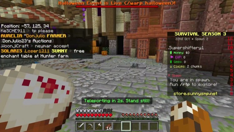 SunnySMP Minecraft Bedrock server